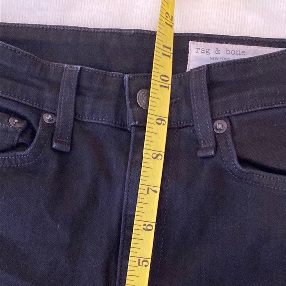 Rag & Bone Black Cropped Ankle Jeans - Picture 9 of 10